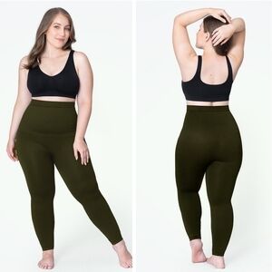 SHAPERMINT Empetua Green High Waisted Shaping Leggings XL